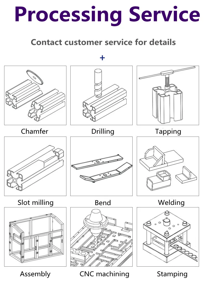 European standard industrial aluminum profile 1020 1640 1570 1515 20100 2080 2040 2080 2525 angle aluminum profile accessories self centering chuck