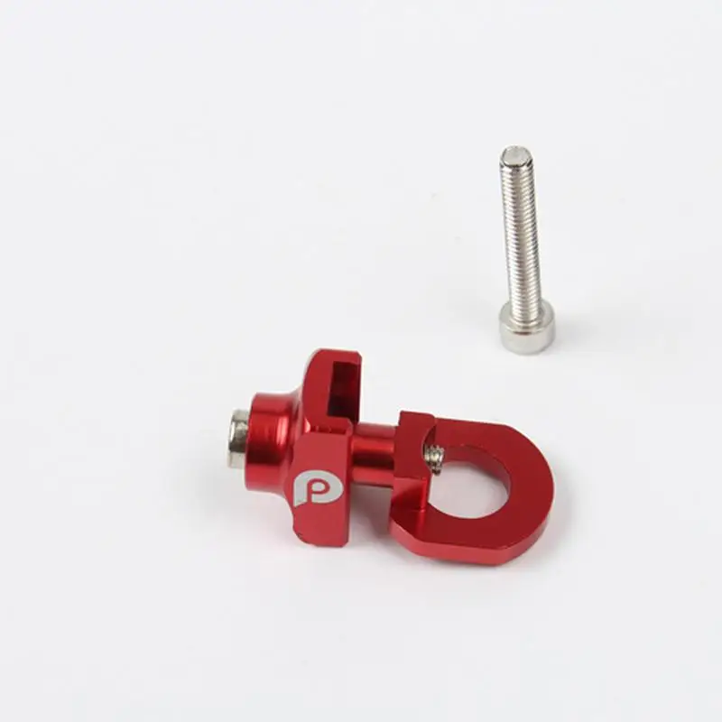 Bicycle Chain Adjuster Tension Fastener Aluminum Alloy Pull Light Guide Chain Bolt Screw On For MTB Road Bike 14In Folding Bike