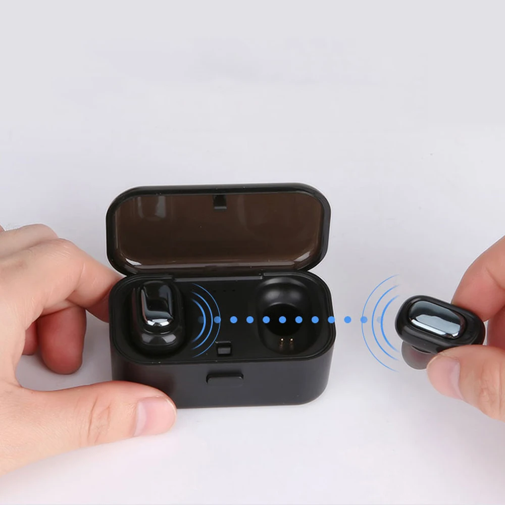 LEORY L1 TWS беспроводной bluetooth 5,0 наушники 3D стерео биаурал сенсорный IPX5 Водонепроницаемая гарнитура громкой связи с зарядным устройством