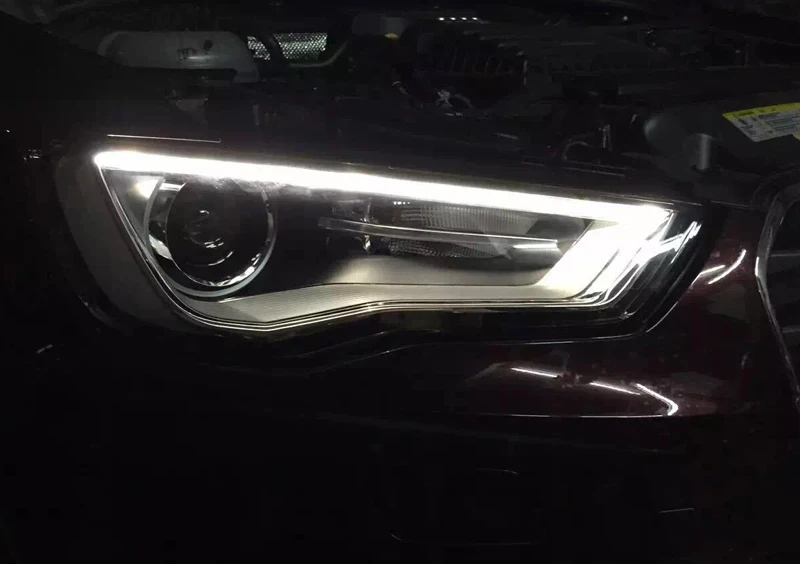Для AUDI A3 фары 2013- для A3 A4, A5, A8, Q7, S3 S4 S5 S6 S7 S8 фара светодиодная DRL Передняя Биксеноновая линза двойной луч HID