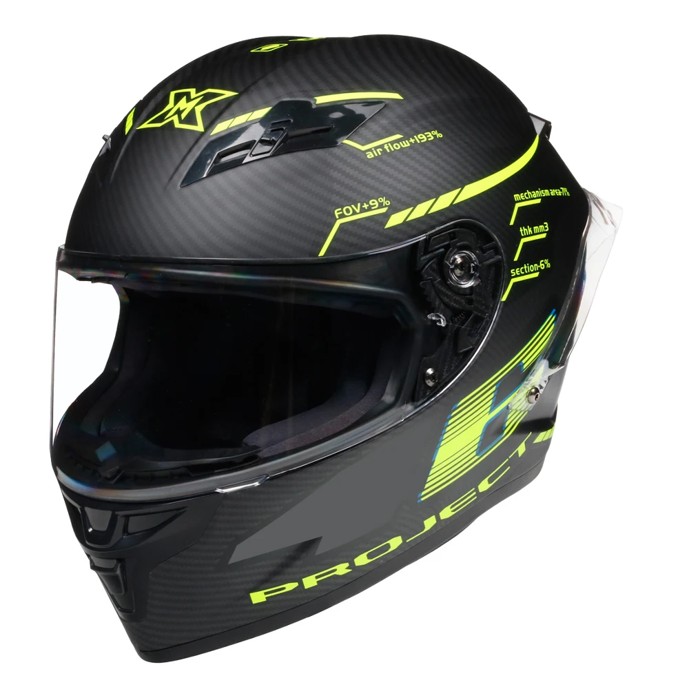 Последние предложения Полнолицевой мотоциклетный шлем Capacete Casco De Moto DOT утвержденный Capacete для гоночного руля