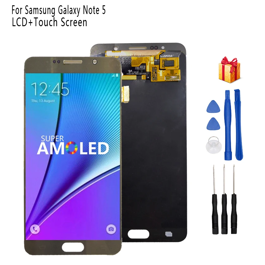 ЖК-дисплей для SAMSUNG Galaxy Note 5, сенсорный ЖК-экран для SAMSUNG Note 5, Note5, N920A, N9200, SM-N920, N920C, ЖК-экран