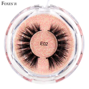 

FOXESJI Lashes Mink Eyelashes Handmade Cruelty free Thick Long lasting 3D Mink Lashes False Eyelashes Fluffy Eyelash Rzesy SE02