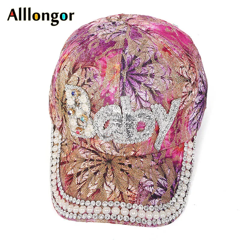 Модные летние бейсболки женские цветные детские кристальная буква Snapback gorra mujer уличная Женская шляпка