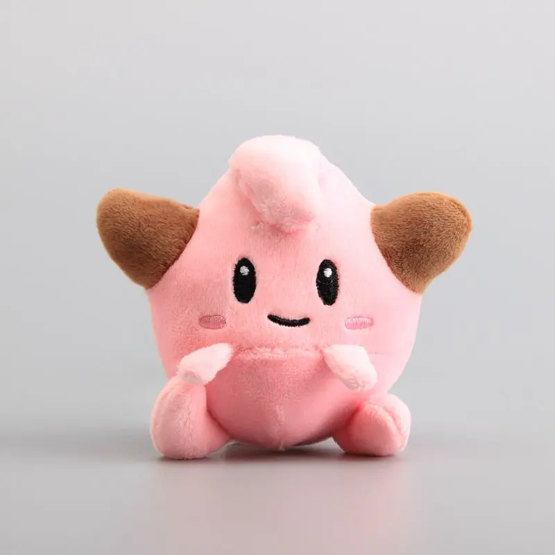 10 см 5 компл. Плюшевые Clefairy Высокое качество Мультфильм sutffed мягкий розовый прекрасный праздничный энергично подарок на Рождество, Хэллоуин ребенок