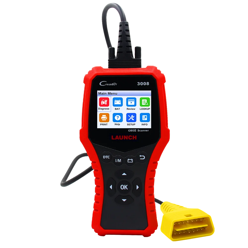 LAUNCH Creader 3008 OBD2 сканер для считывания кодов поддержка obd2+ тест батареи CR3008 OBDII автоматический диагностический инструмент Бесплатное обновление PK KW850 - Цвет: CR3008