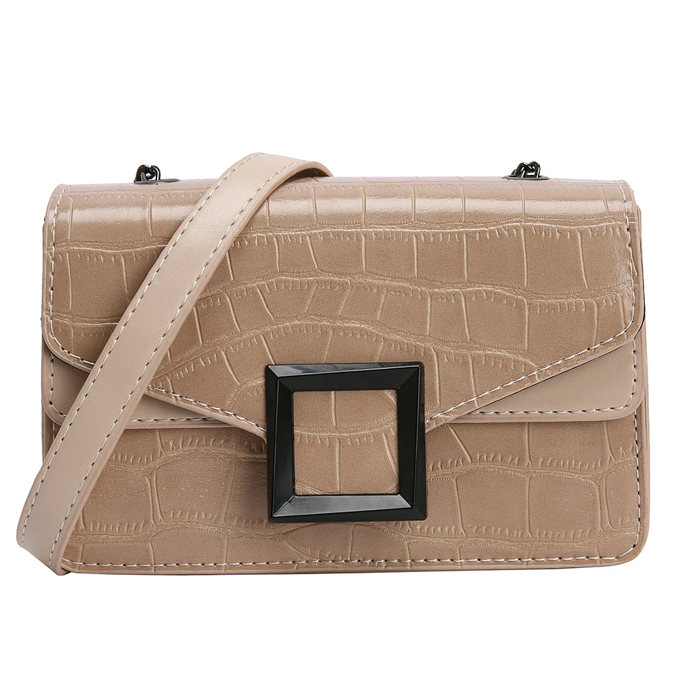 

Women Messenger Bags Quality Patent Leather Female Shoulder Bag Casual Flap Bag Vintage Crocodile Pattern Ladies' Crossbody Bag