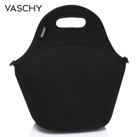 Lancheira para Mulher Homem com Alça de Ombro Destacável para o Trabalho em Paisley Vaschy Neoprene Isolado Ajustável Clover Padrão