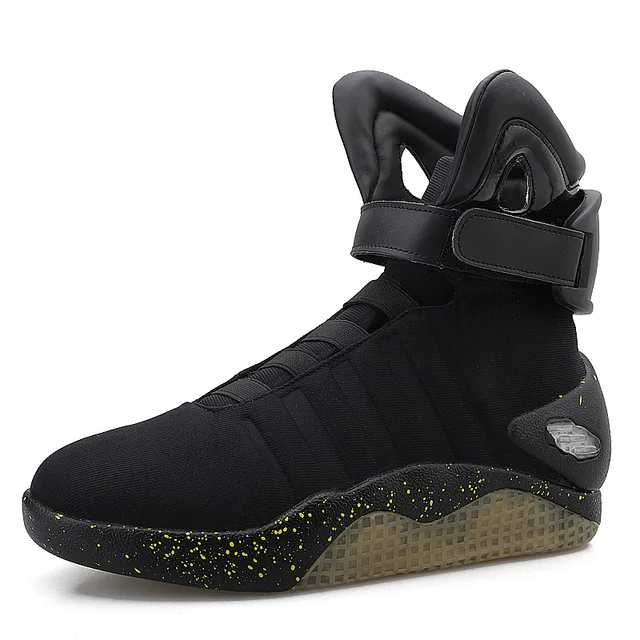 Zapatos de baloncesto con luz Led para hombre, zapatillas deportivas con led "Back to Future", de alta calidad, para COsplay|Calzado de baloncesto| - AliExpress