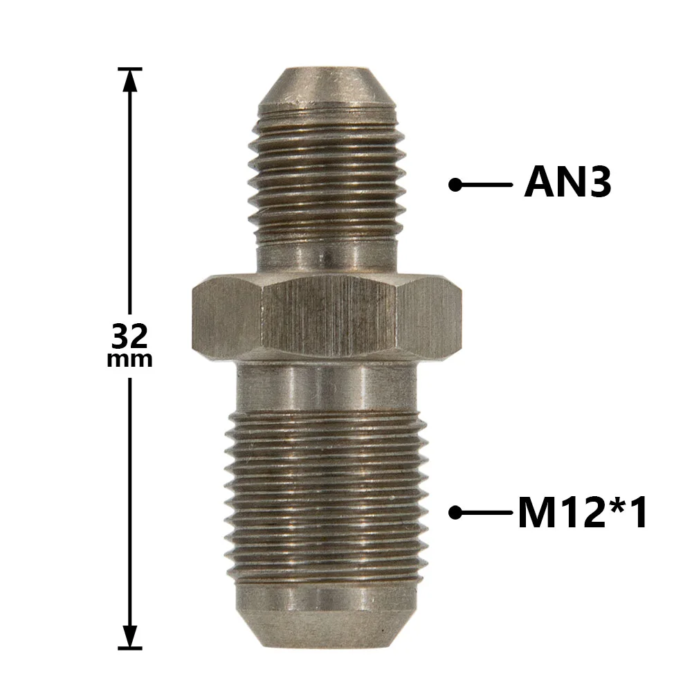 Fitting Reducer Metric M12 M12X1.25 Male to M10 M10X1 M10X1.0 Female Flare