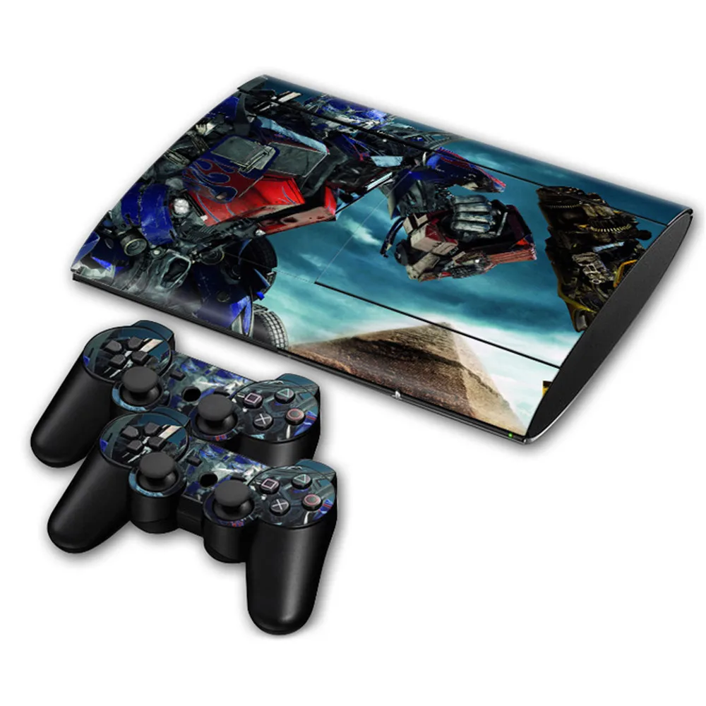 Популярный дизайн для камуфляжной кожи PS3 Super slim 4000 консоль и два контроллера