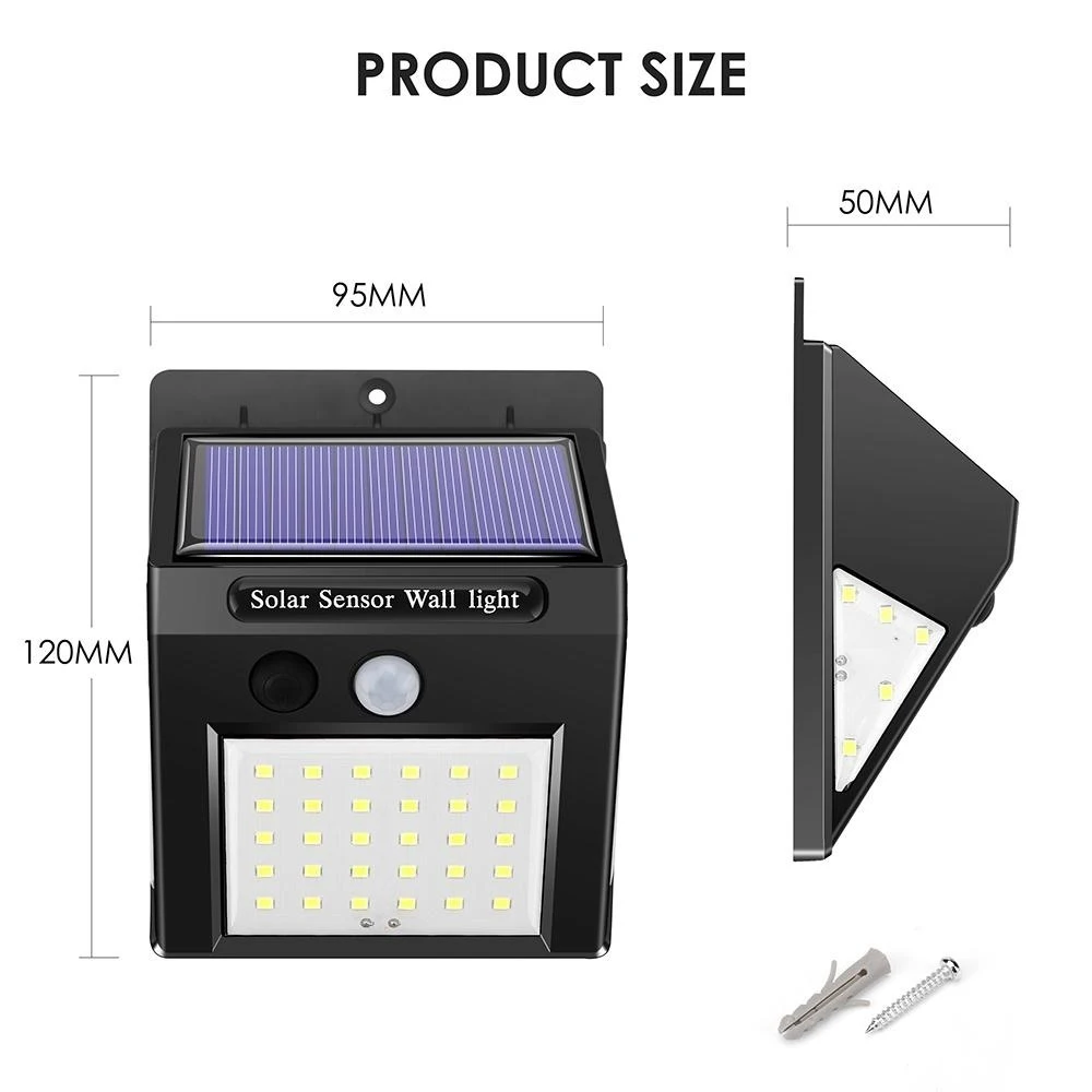Дорожные огни дома Солнечный настенный светильник уличный фонарь датчик движения прочный 40LED водонепроницаемый фонарик освещение комнаты