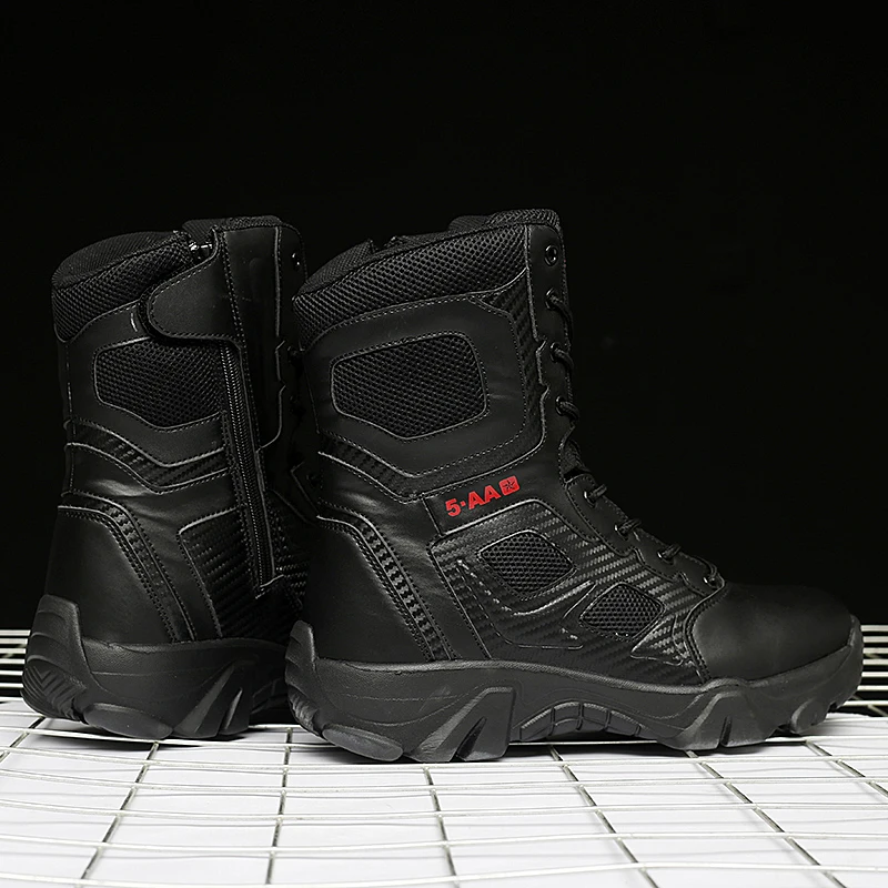 Men Tactical Military Boots Mens Casual Shoes Leather SWAT Army Boot Motorcycle Ankle Combat Boots Black Botas Militares Hombre Men Tactical Military Boots Mens Casual Shoes Leather SWAT Army Boot Motorcycle Ankle Combat Boots Black Botas Militares Hombre