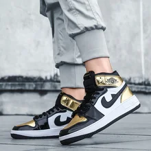 ВВС № 1 кроссовки с высоким берцем мужские Нескользящие ножки износостойкие для больших детей студентов Пшеничного цвета морской волны пара barb обувь