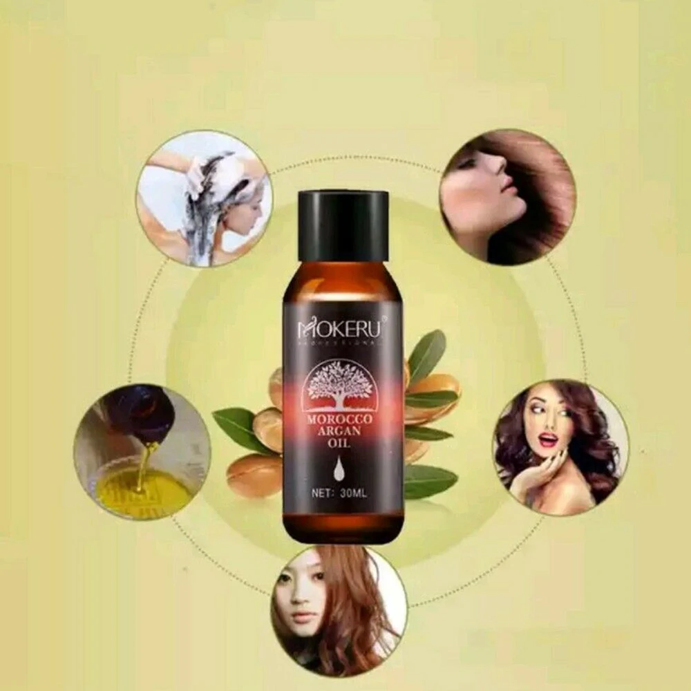30 мл органическое аргановое масло для восстановления поврежденных волос сыворотка для роста уход от выпадения волос продукты Mokeru