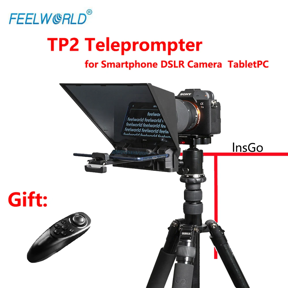 FEELWORLD Teleprompter portátil TP2 para teléfono inteligente, tableta