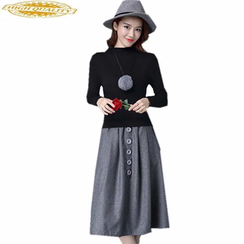 

Fashion 2020 Women Knitted Dress Casual Autumn Slim Sweater Patchwork Womens Clothing Grey Winter Dresses Vestido WXF550