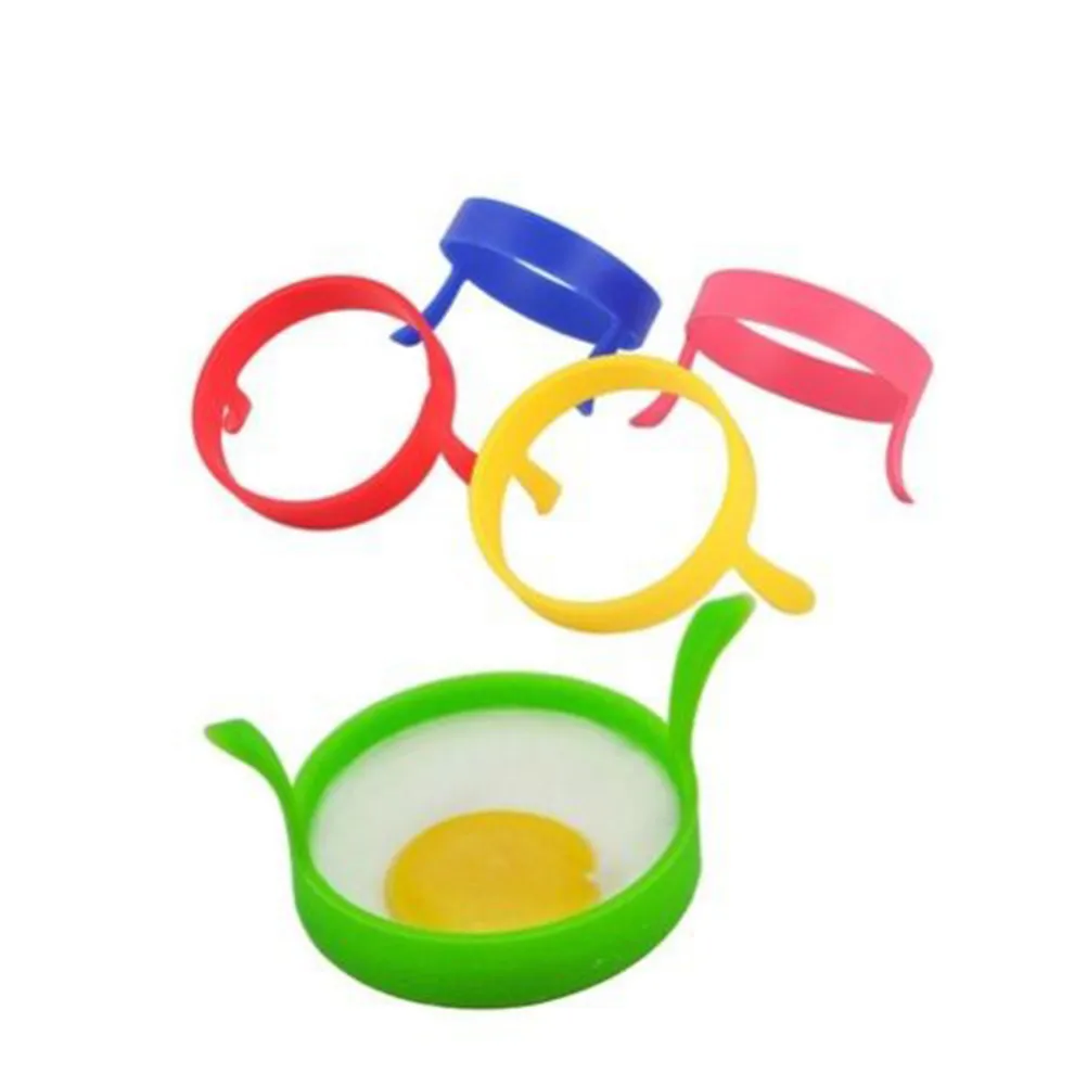 8cm Silicone Kitchen Pancake Fried Egg Round Shaper Fried Egg Breakfast Frying Pan Oven  Eggs Mould for Cooking