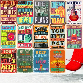 

LOVE Guitar Music Vintage Metal Tin Signs Motto Poster Cafe Bar Pub Painting Wall Stickers Home Decor Garden Decoration Plaque