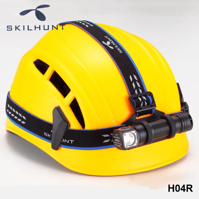 Налобный фонарь Skilhunt H04 H04R H04F Cree светодиодный фонарик с двумя настраиваемыми UI