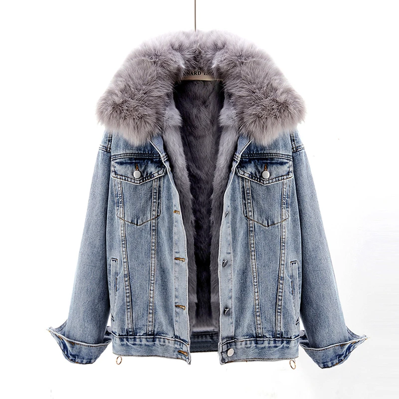 warm denim jacket womens