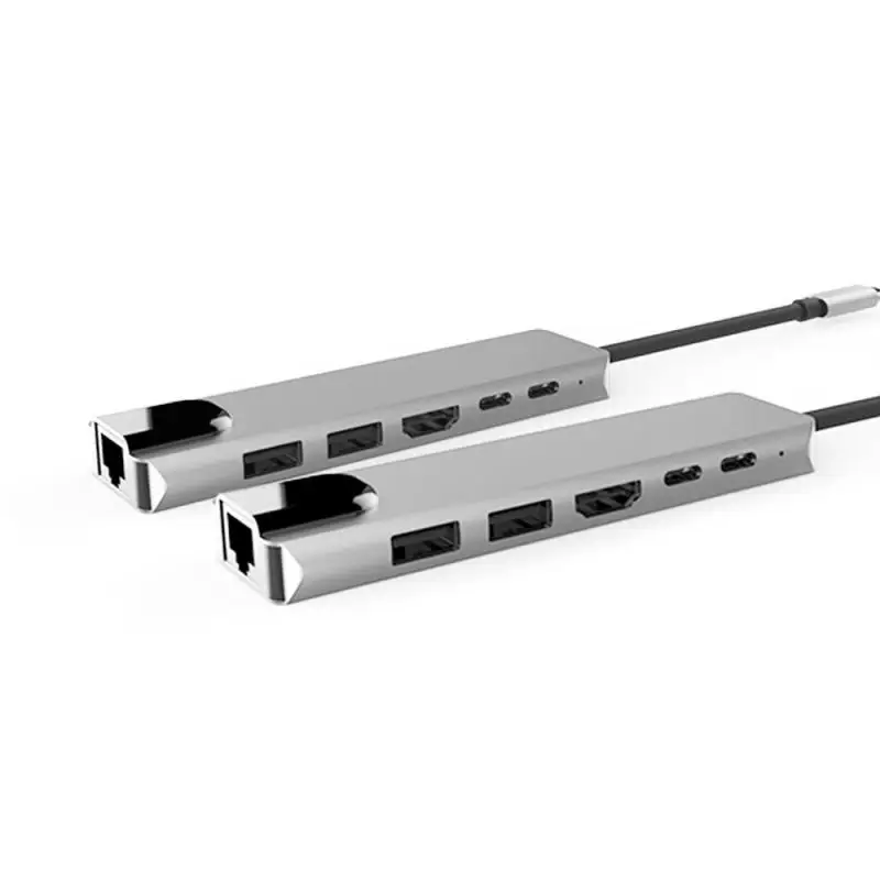 6 в 1 type-C USB-C концентратор адаптер двойной USB 3,0 Порт Thunderbolt 3 для MacBook Pro