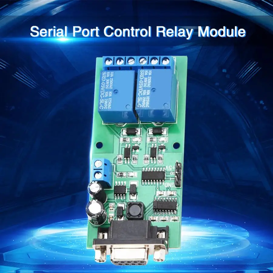 YYE-2 RS232 Регулируемый UART последовательный порт Удаленный модуль пускового реле платы MCU PC переключатель управления