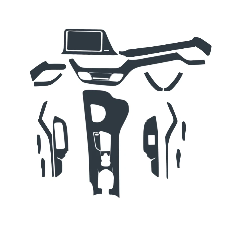 

Car Interior Film Central Control Display Screen Gear Tpu Transparent Protective Film Modification for Toyota Yize 18-19