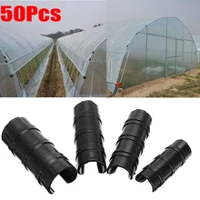 Braçadeira do tubo 50 peças, sombra vela braçadeira quadro greenhouse clipe filme braçadeira 19mm/22mm ferramentas de jardim/25mm/32mm