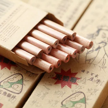 

10pcs Environmental Protection Children HB Triangle Pencil Painting Writing Standard Pencil Correction Writing Posture