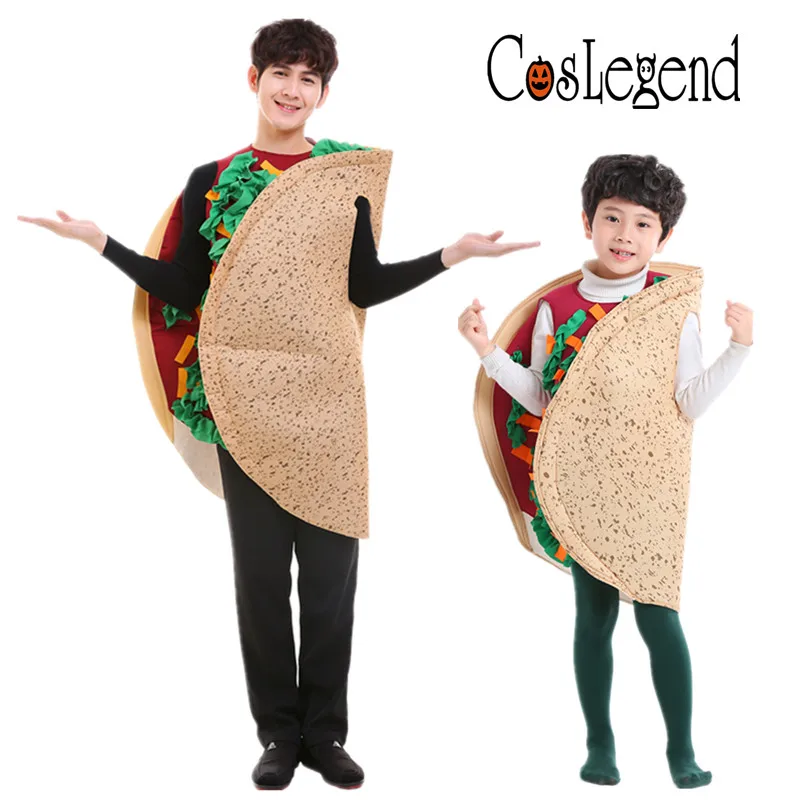

Adult and Child Mexico Taco Costume Food Cosplay Halloween Taco Cake Costume