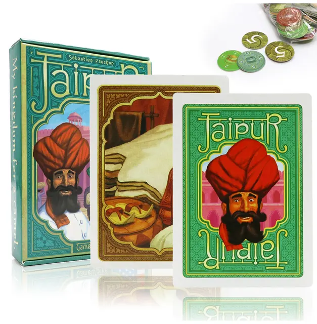 Jaipur board games English & Spanish rules Strategy trade game for 2 players  adult lovers card game 1