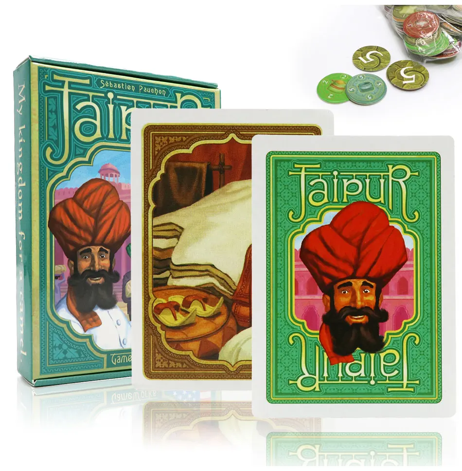 Giochi da tavolo da tavolo di Jaipur gioco di strategia di strategia inglese e spagnolo gioco commerciale per 2 giocatori amanti degli adulti giochi di carte per regali di intrattenimento