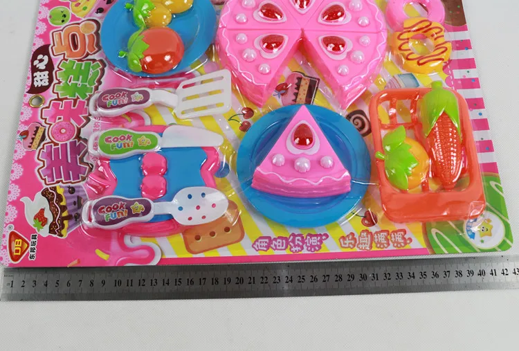 Игровой домик, игрушки, Набор доктора, торт, фруктовая огранка, детская, для девочек, кухонная игрушка, большой блистер, набор карт