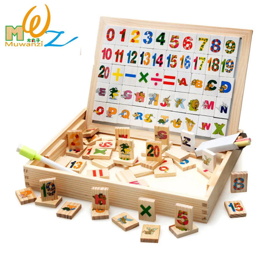 

MWZ Multi-functional Educational Toy Magnetic Double-Sided Sketchpad Children Early Educational Teaching Aid Blackboard Whiteboa