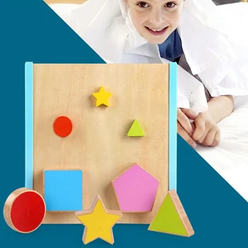

Baby Early Learning Wooden Mathematical Development Intelligence Fraction Board Kids Wood Puzzle Education Toy