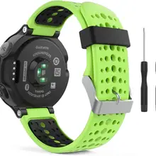 Зеленый силиконовый ремешок для смарт-часов Garmin Forerunner 230/220/235/620/630/735XT сменный ремешок на запястье ремешок для наручных часов для Garmin 735XT