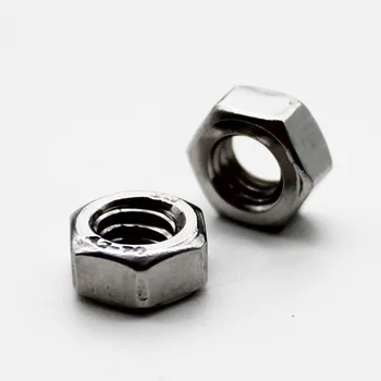 

50pcs 304 Stainless Steel Hex Full Nuts M3