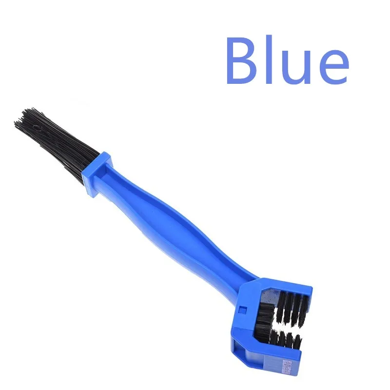 Blue Brush Пластиковая велосипедная щетка мотоциклетная велосипедная щетка для чистки цепи Шестерня гранж очиститель Открытый Очиститель скруббер инструмент - Цвет: Blue Brush