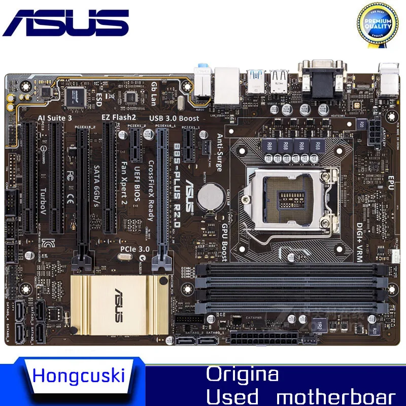 LGA 1150 For Intel B85 motherboard ASUS B85-PLUS R2.0 Socket LGA1150 DDR3 SATA3 USB3.0 Desktop | Компьютеры и офис