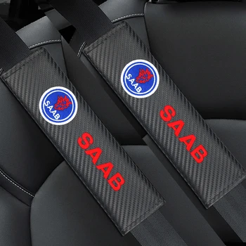 

Auto Accessories Car Safety Belt Covers Seat Belt Case Embroidery for SAAB Car Styling