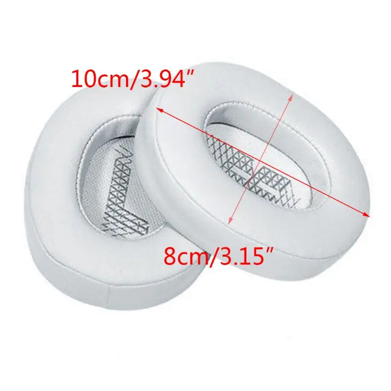 2PCS Replacement Leather Earpads Ear Cushions Cover Cup for J BL Live 500BTNC Wireless Over Ear Headphones