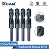 Drill Bit Reduced Shank 1/2'' Nitride Coated Metal Hole Drilling Cutter Gun HSS Drill Bit
