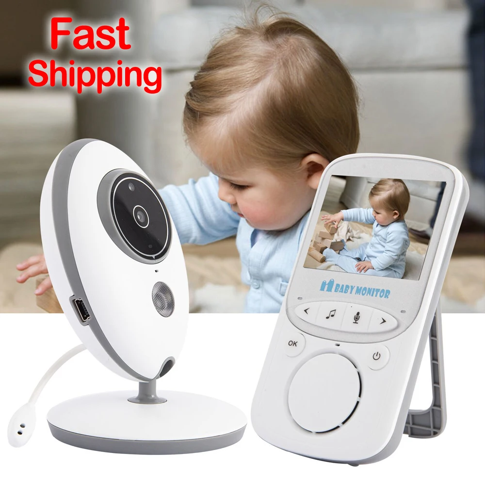 Inalámbrico LCD Audio Video Monitor de bebé Radio Nanny música intercomunicador IR 24h portátil bebé Cámara Walkie Talkie Bebé Canguro VB605 Inalámbrico LCD Audio Video Monitor de bebé Radio Nanny música intercomunicador IR 24h portátil bebé Cámara Walkie Talkie Bebé Canguro VB605