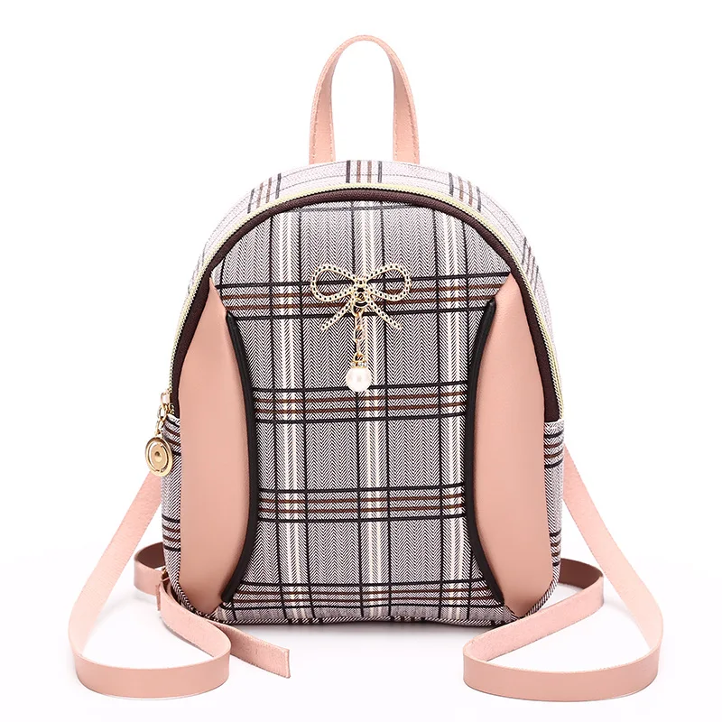 Vento-Mini mochila cruzada a cuadros para adolescentes, bolso de hombro para teléfono, estilo coreano, nueva moda