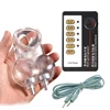 Electric Shock Chastity Cage Vibrating Testicle Stimulator Scrotum Bondage Penis Stretcher Vibrator Penis Delay Ring Men Sex Toy 1