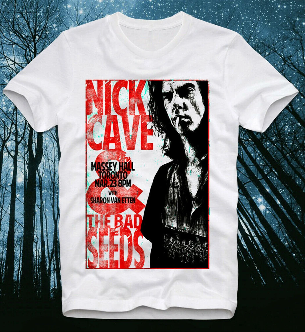 Футболка Nick Cave Bad Seed s M usic Rock N Roll Post-Punk Готическая рок-футболка с принтом в виде