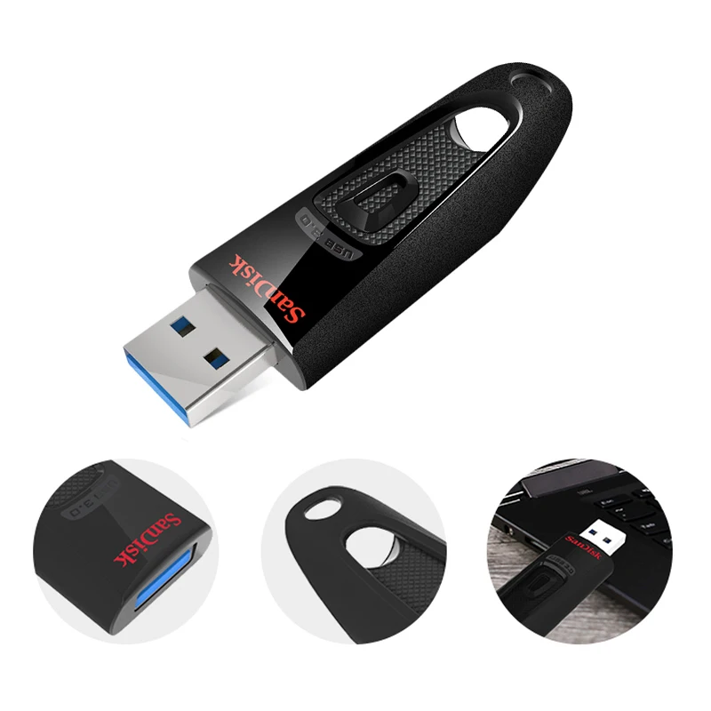 SanDisk usb3.0 флэш-накопитель 64 ГБ 32 ГБ 16 ГБ флэш-накопитель портативный 128 ГБ 256 Гб карта памяти Флешка накопитель флэш-диск