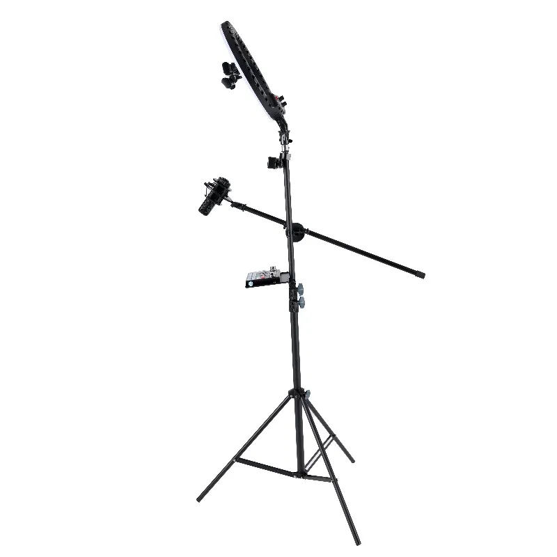 Светодиодная кольцевая лампа на штативе светильник с автоспуском и регулировкой