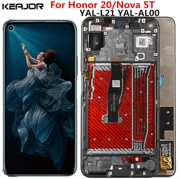 

For Huawei Honor 20 nova 5t Lcd Screen Tested AAA Lcd Display+Touch Screen With Frame Replacement For Huawei Nova 5T YAL-AL21